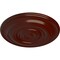 Ekena Millwork Niobe Ceiling Medallion (Fits Canopies up to 8 5/8"), Hand-Painted Brushed Mahogany, 18"OD x 1 1/2"P CM18NIBMF - alternate 2